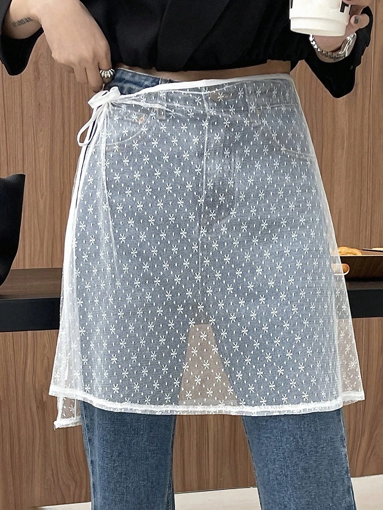 Sheer Wrap Skirt | Savana | Bestsellers