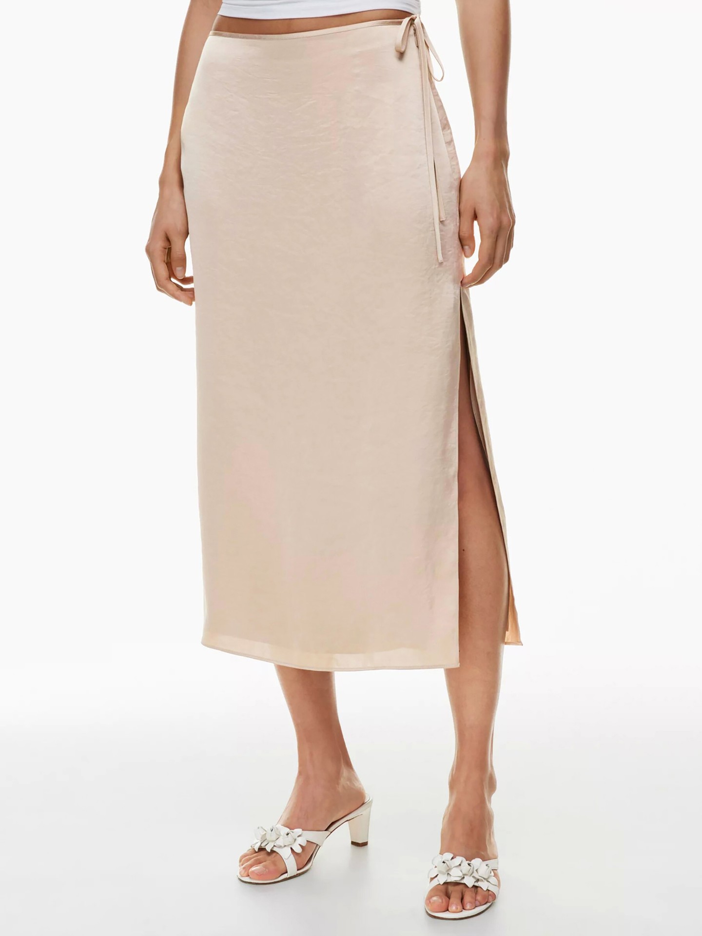 Khaki Slit Skirt
