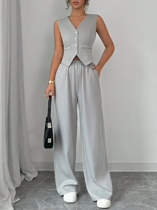 Co-Ord Vest Set - Orange main image 1
