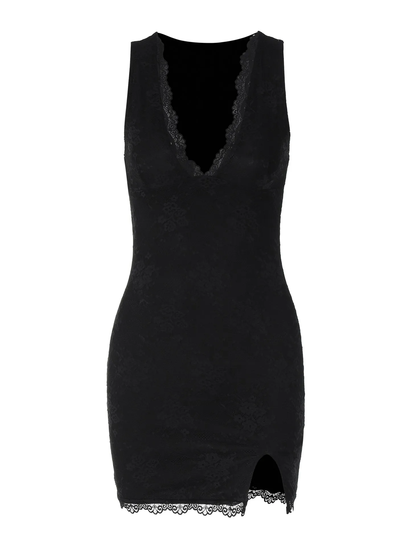 Lace-trimmed Bodycon Dress | Savana | Bestsellers