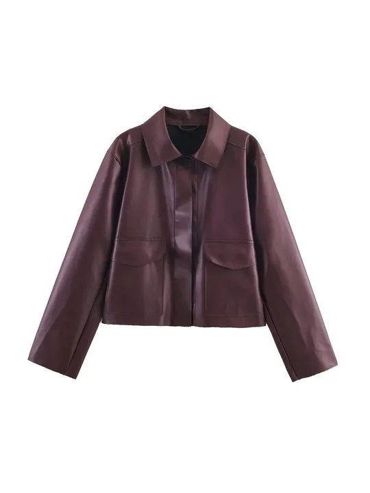 Asymmetric Faux Leather Jacket | Savana | Bestsellers