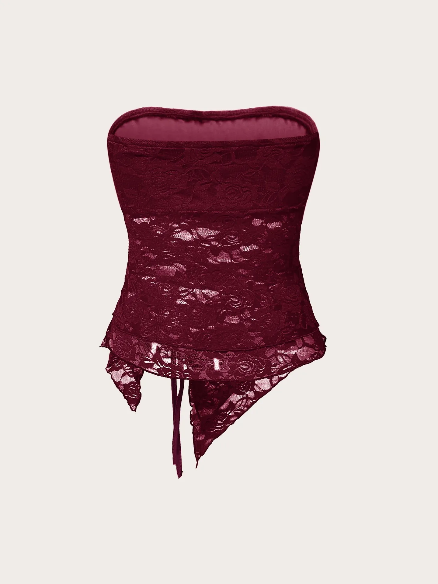 Lace Drawstring Tube Top | Savana | Bestsellers