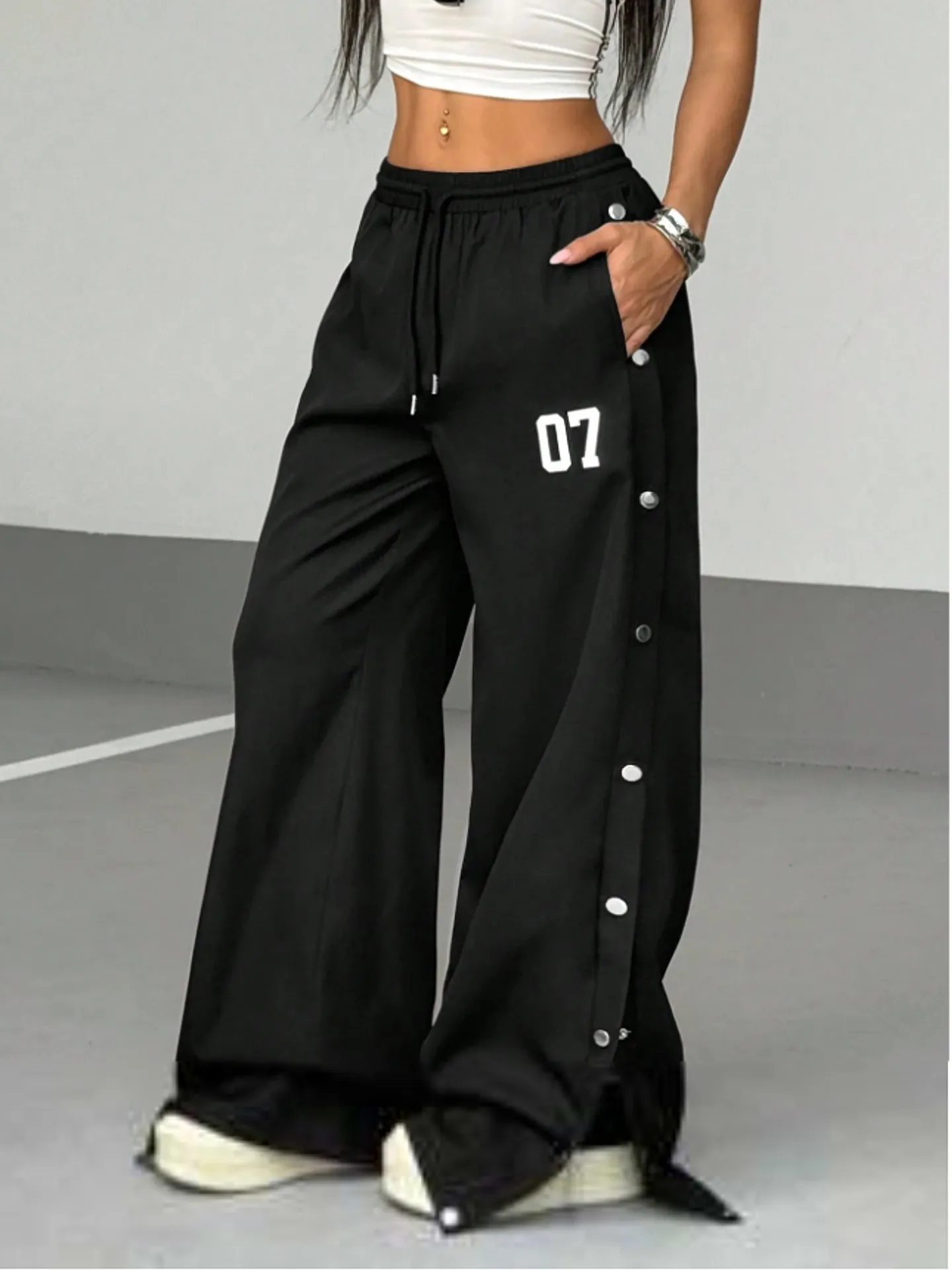 Button Wide Leg Pants | Savana | Bestsellers