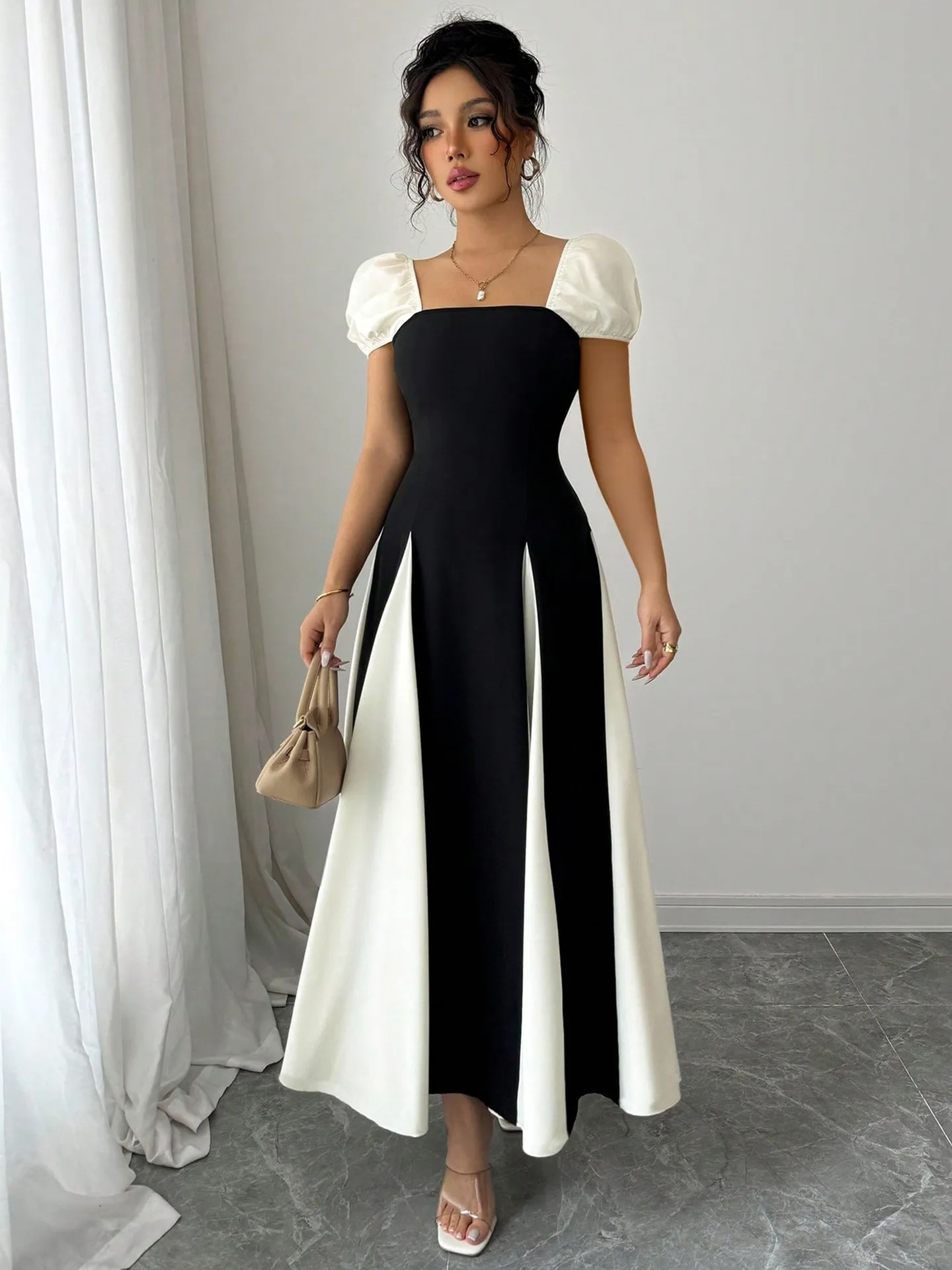 Contrast A-Line Dress | Savana | Bestsellers