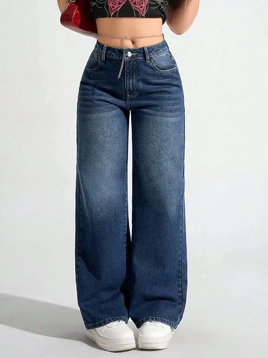 Raw Hem High Waist Wide Leg Jeans | Savana | Bestsellers