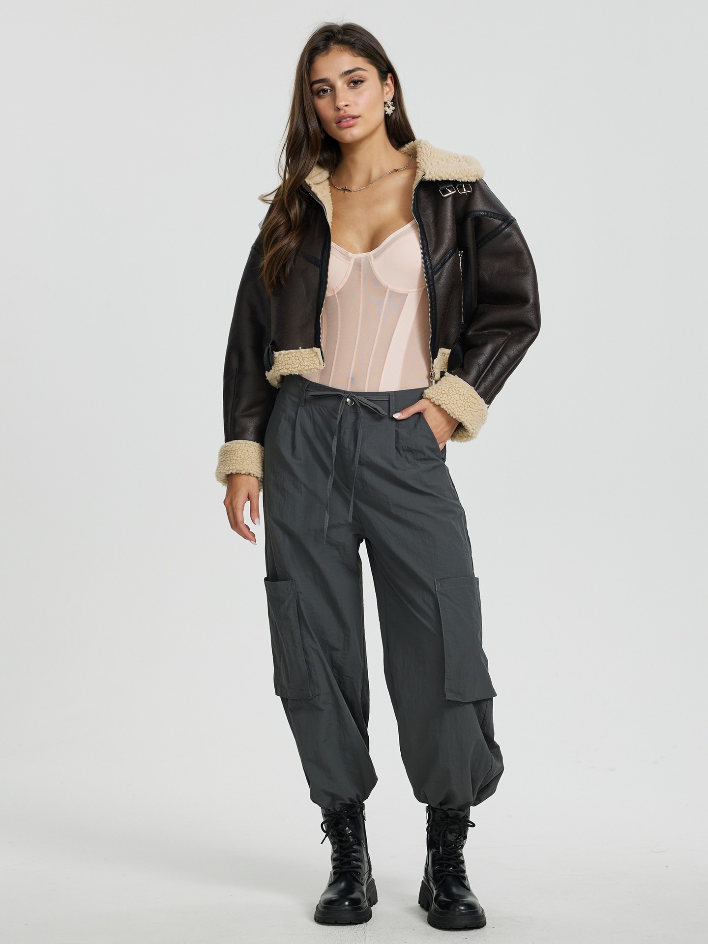 Apricot Patchwork Bodysuit