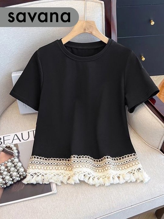 Tasseled Pullover T-Shirt