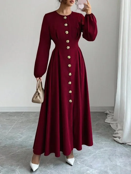 Vacation A-Line Bell Sleeve Geographic Belted dress | Savana | Bestsellers