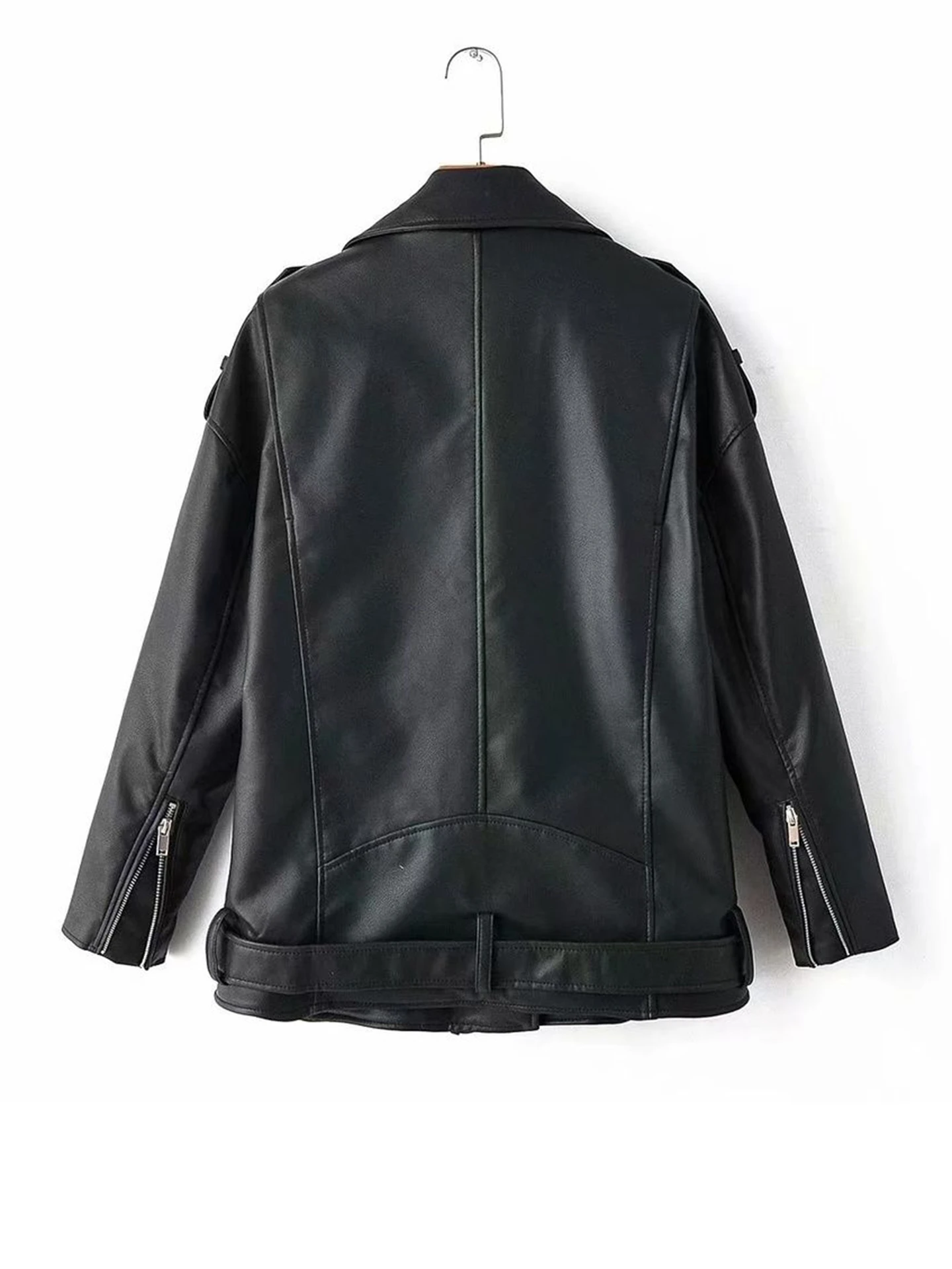 Asymmetric Faux Leather Jacket | Savana | Bestsellers