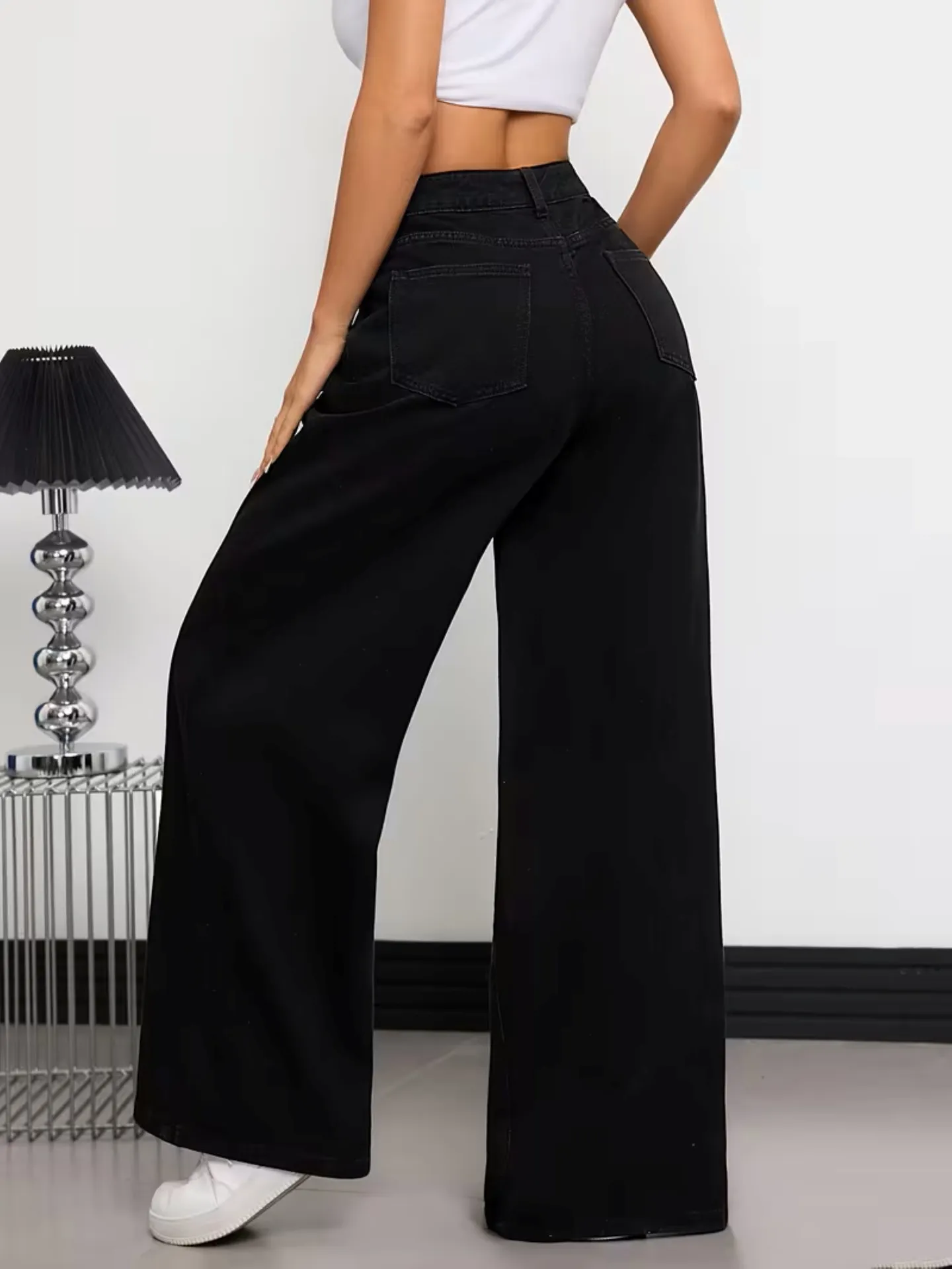 High Waist Straight Leg Black Jeans Savana Bestsellers — free download