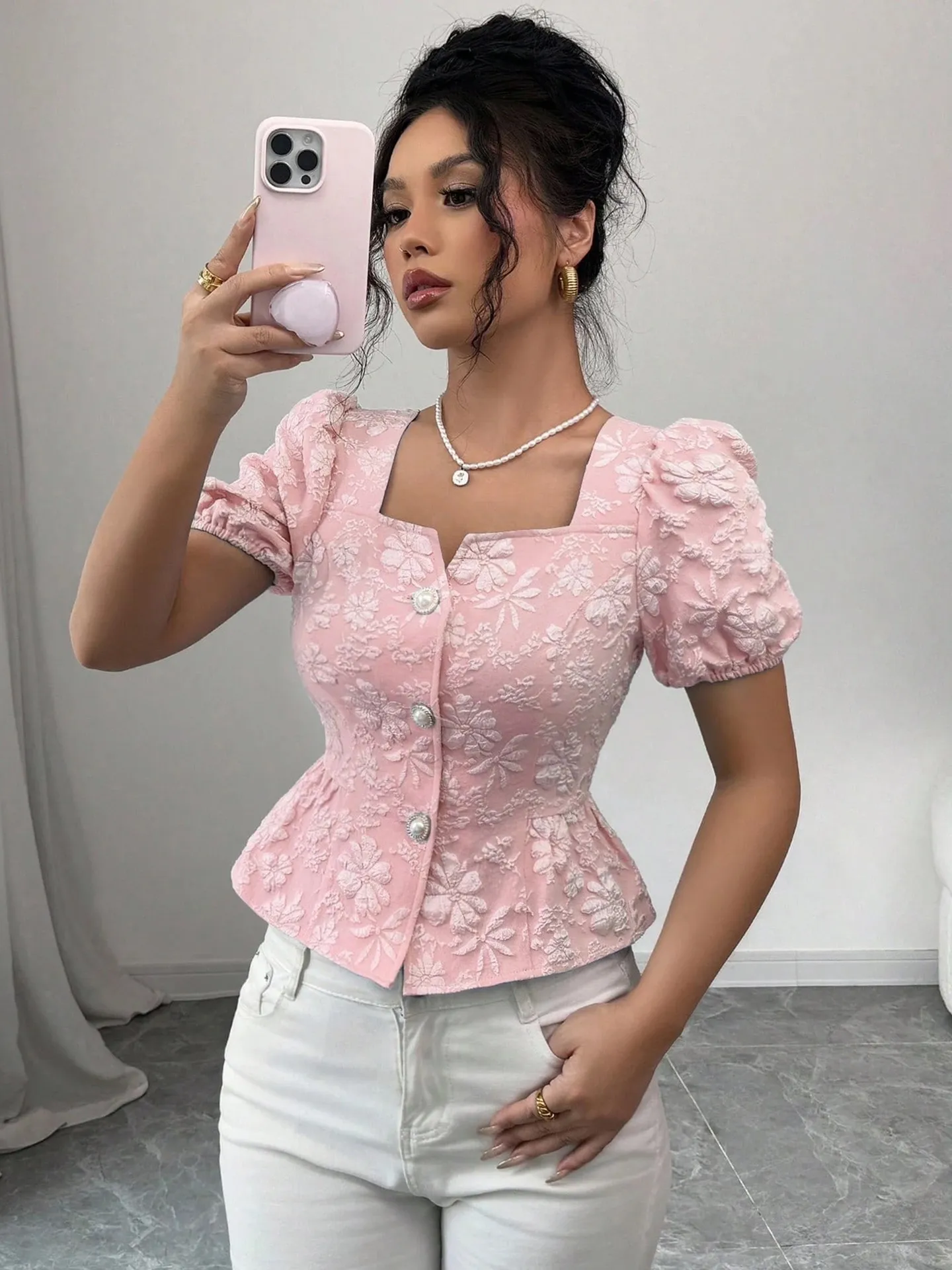 Textured Peplum Top | Savana | Bestsellers