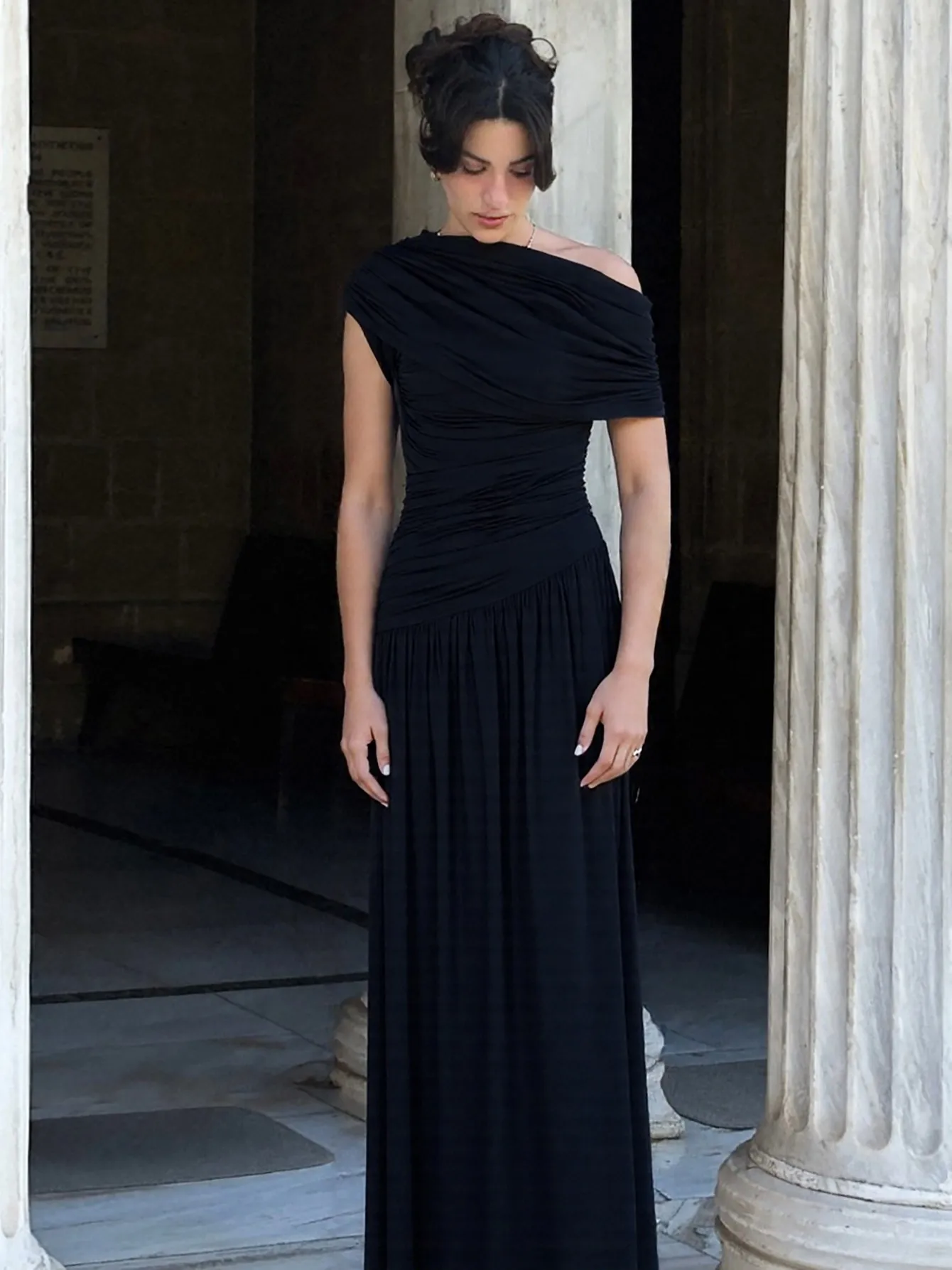 savana black a-line dress product info and reviews Black Dresses from @savana