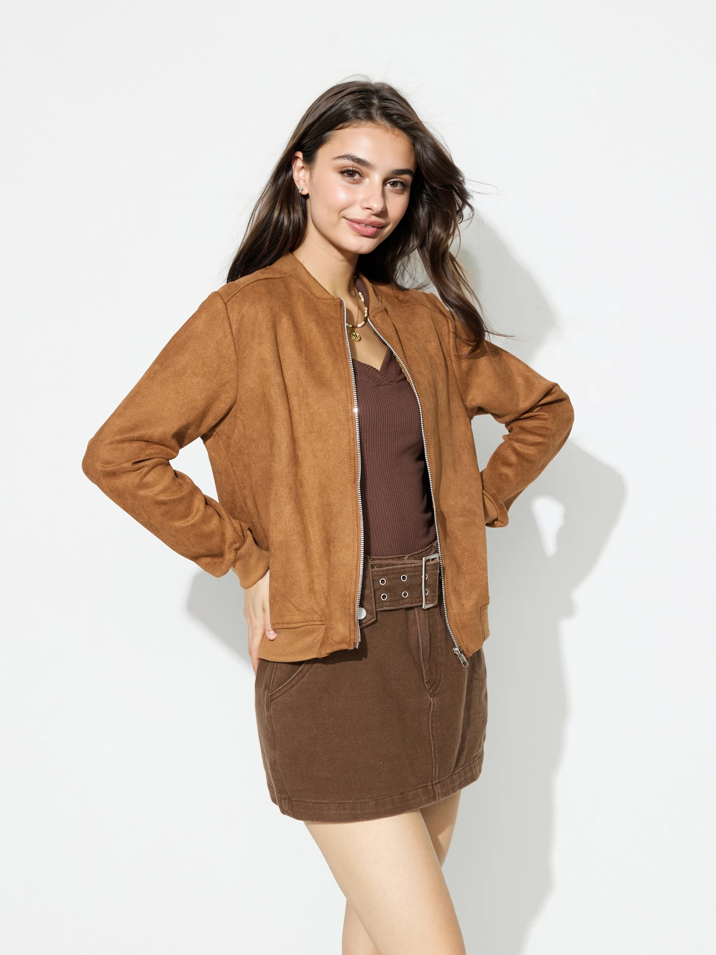 Suede Bomber Jacket | Savana | Bestsellers