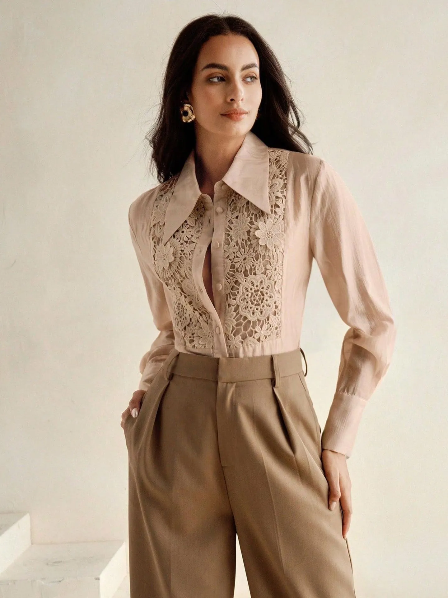 PLACKET BLOUSE PRETTY AS A POPPY
