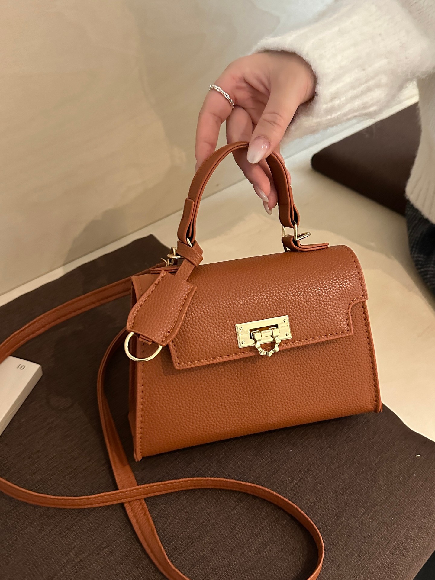 Metal Detail Crossbody Bag