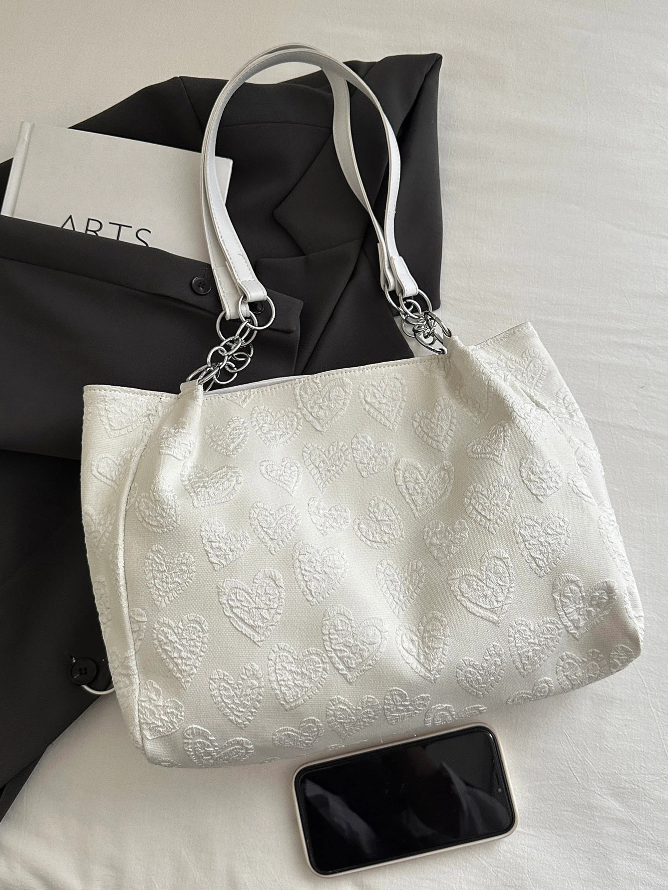 バッグ S heart tote bag large THEREDTHREAD THEREDTHREAD / ザ