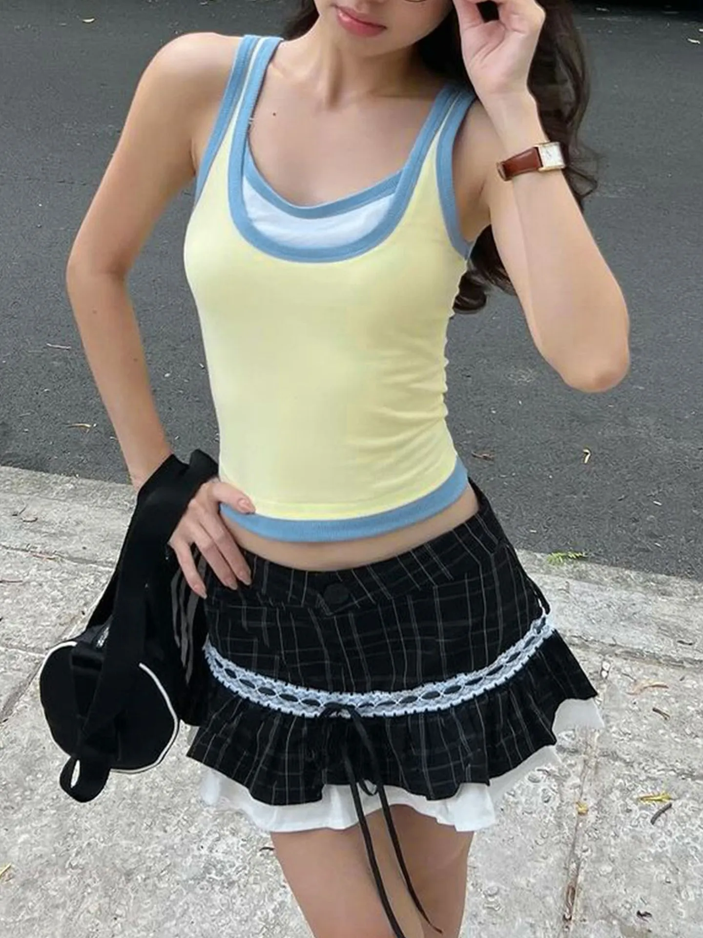 Fake 2 PCS Tank Top | Savana | Bestsellers