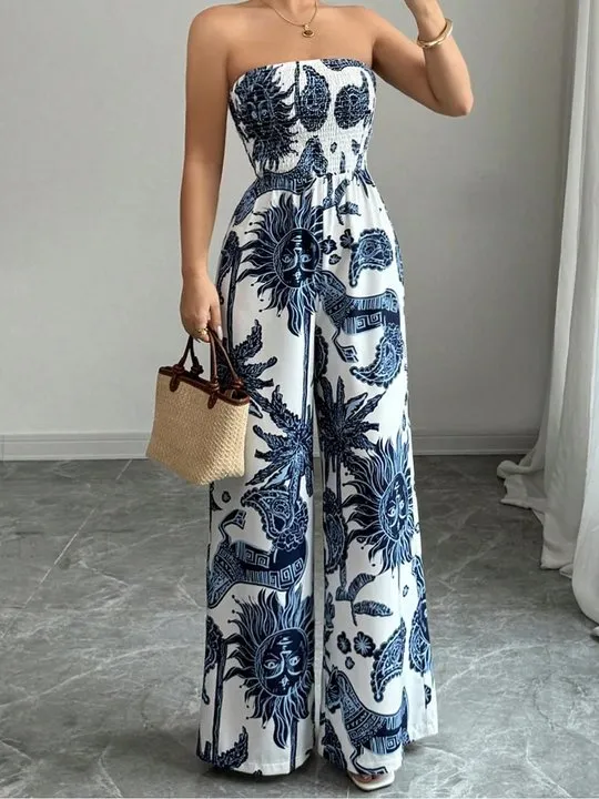 Flawless Women Printed Beachy Jumpsuit