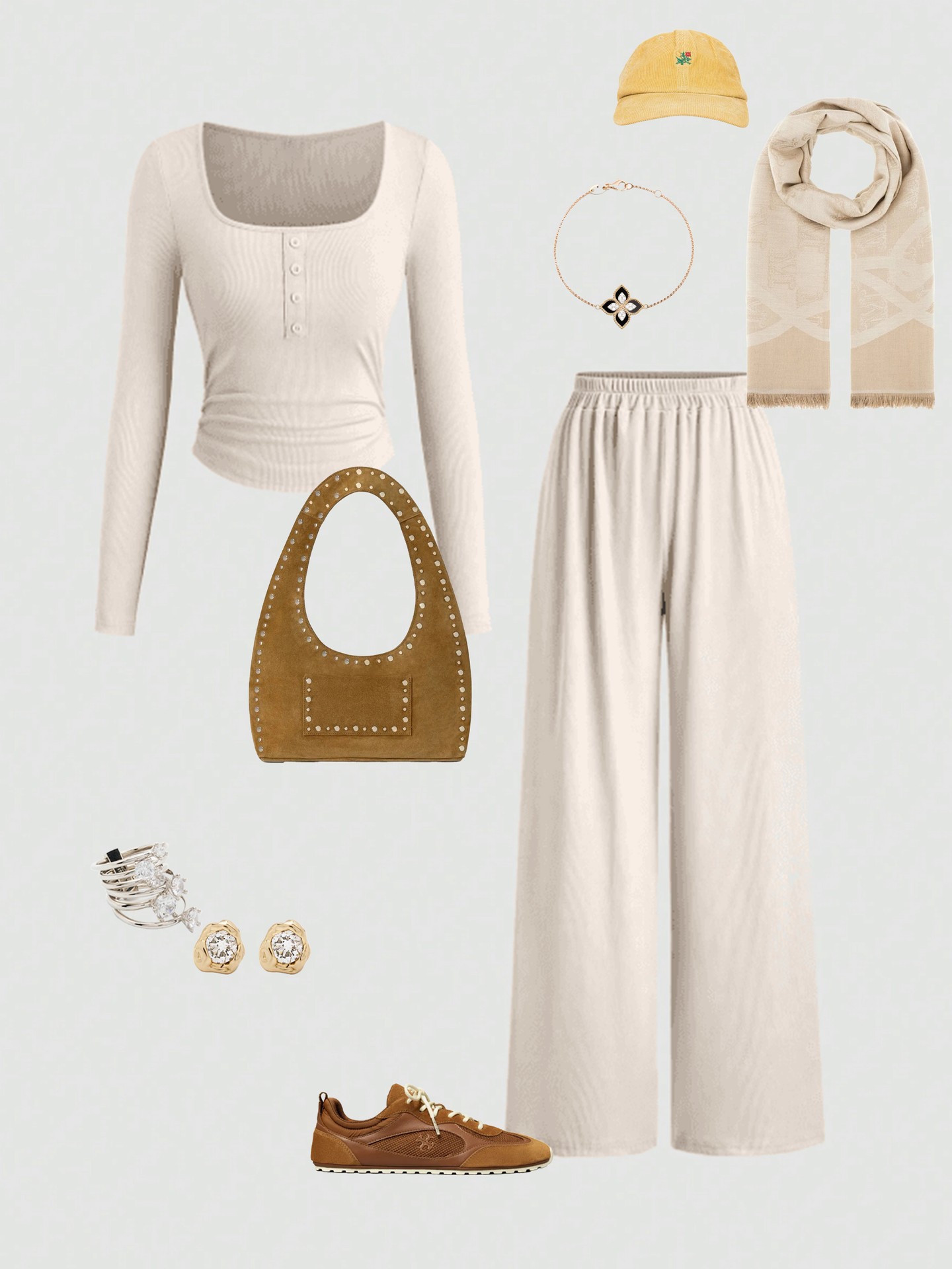 Apricot Gathered Co-ord Set