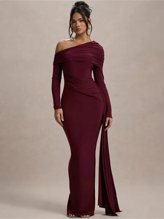 skin fit dress long Amazon.com: Women's Maxi Dresses Solid Color Collar Long Sleeve Casual Slim Fit Dress : Clothing, Shoes & Jewelry