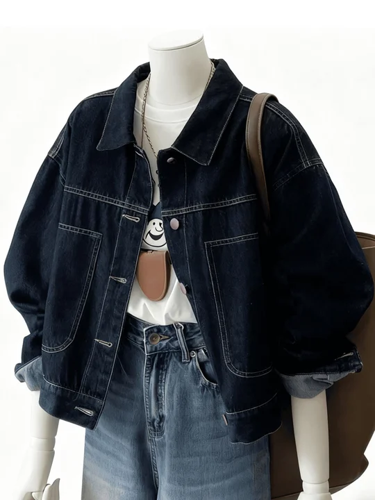 Denim Trucker Jacket | Savana | Bestsellers