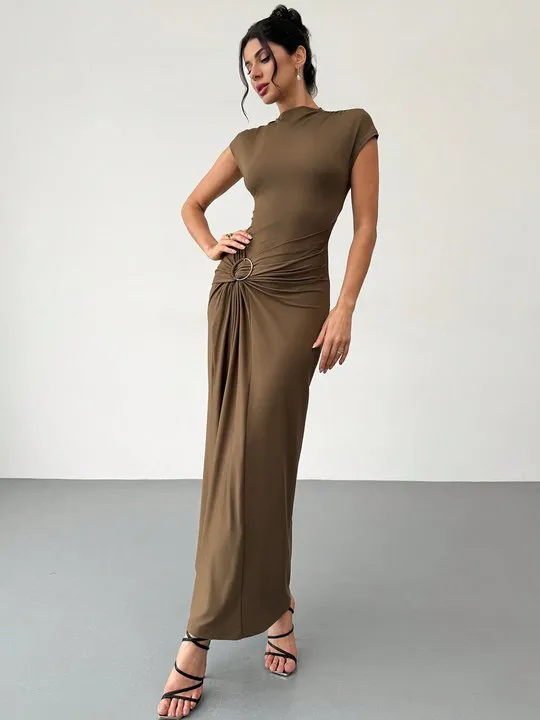 princess polly baby blue dress Brown Wedding Guest Dresses | Shop Wedding Guest Dresses in Mocha main image 0