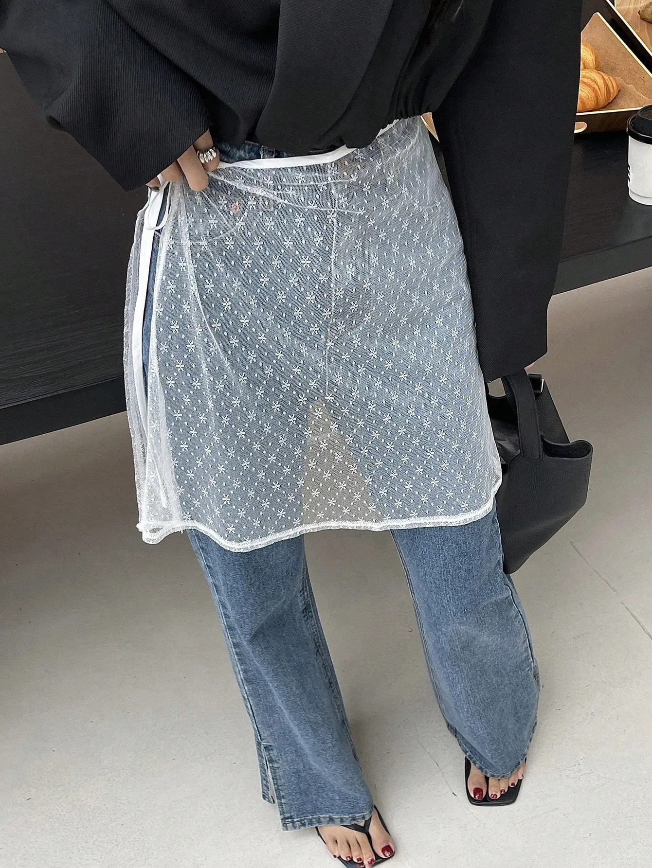 パンツ Sheer Decorative Wrap Skirt & Pants Sheer Wrap Skirt | Savana | Bestsellers