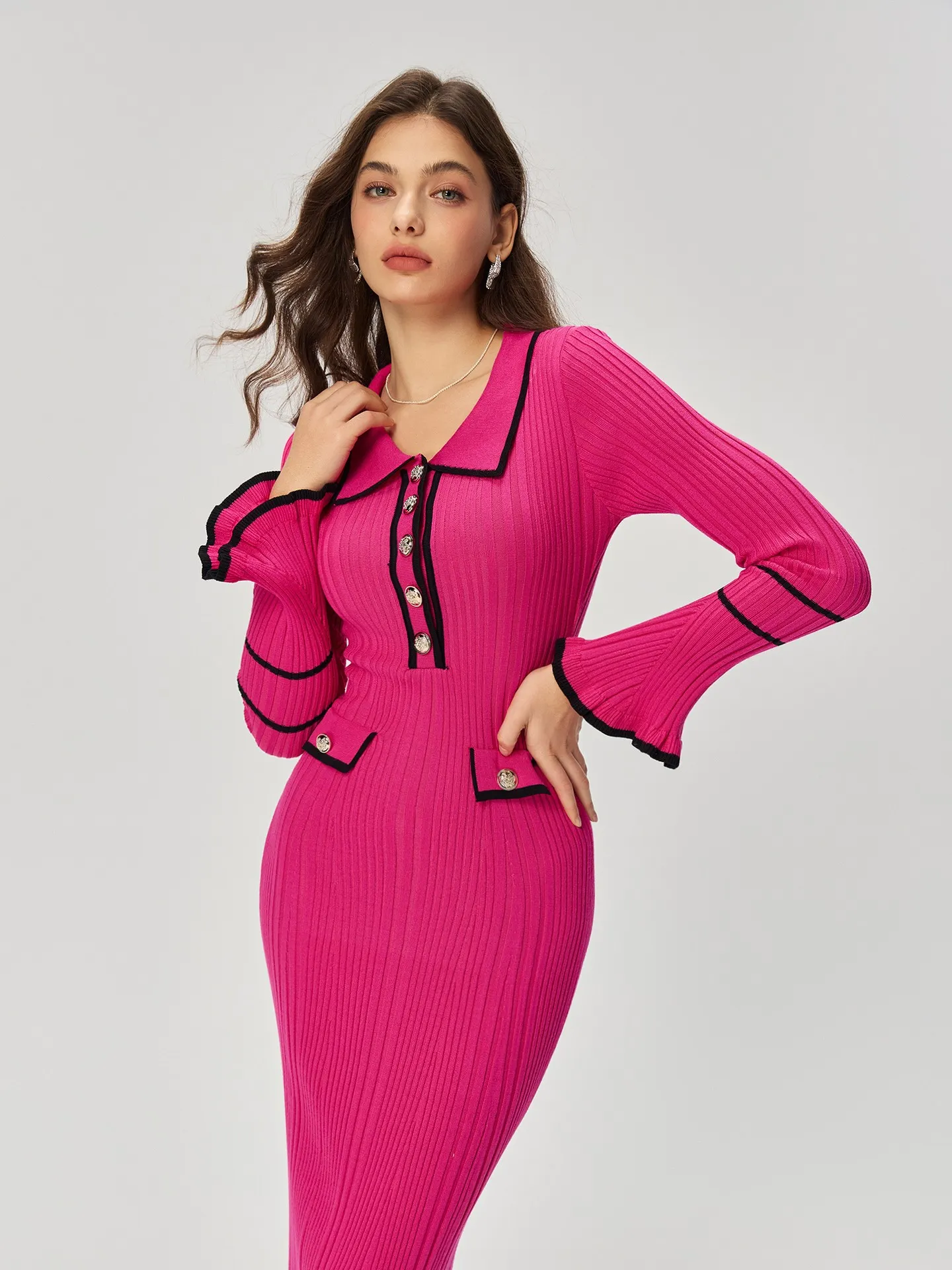 Buttoned Knit Dress | Savana | Bestsellers
