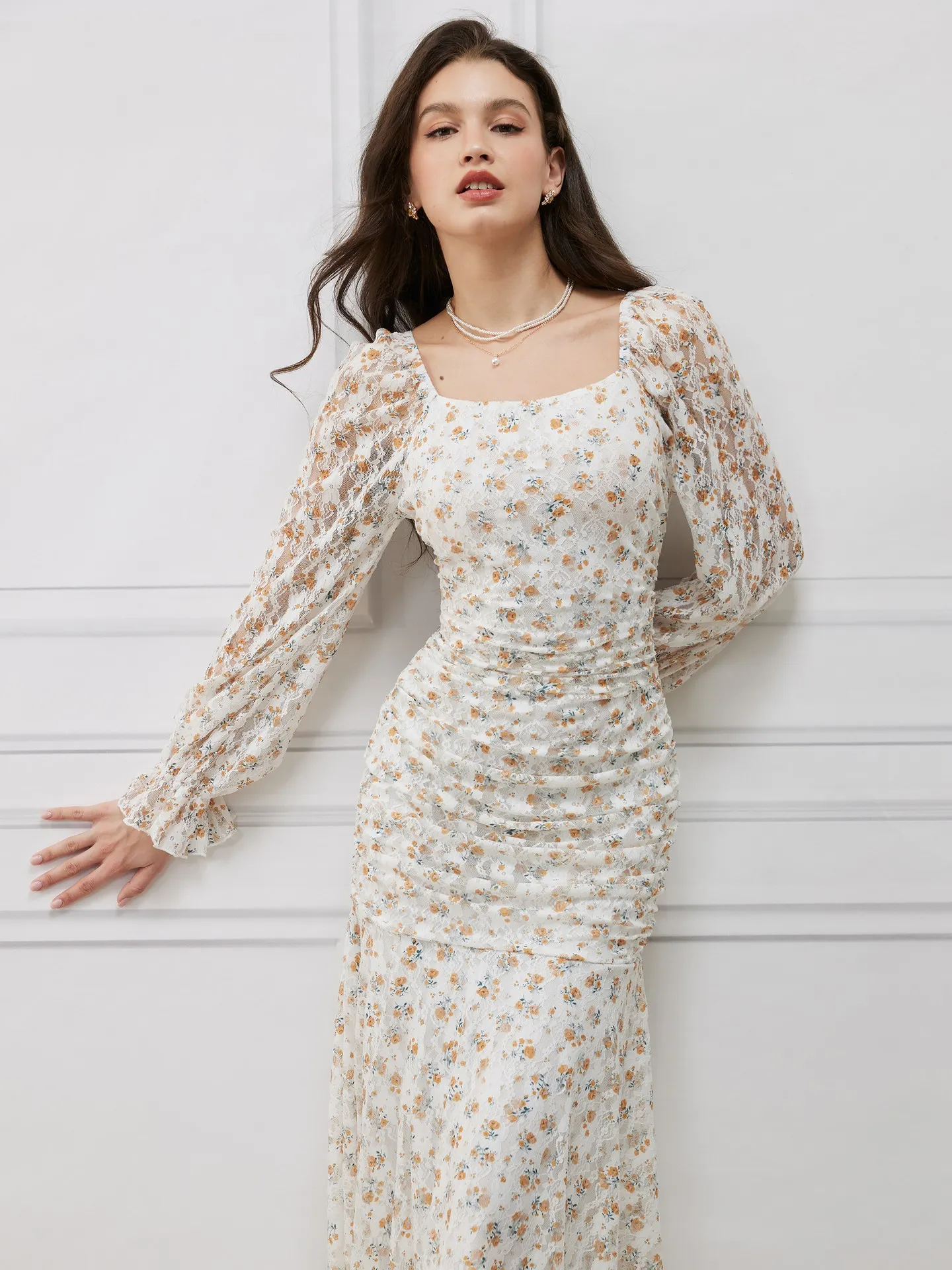 front low cut dress Plunging Neckline – Urban House Fashion Women V Neck Puff xianhuo&custom high low color:Blue This item is a