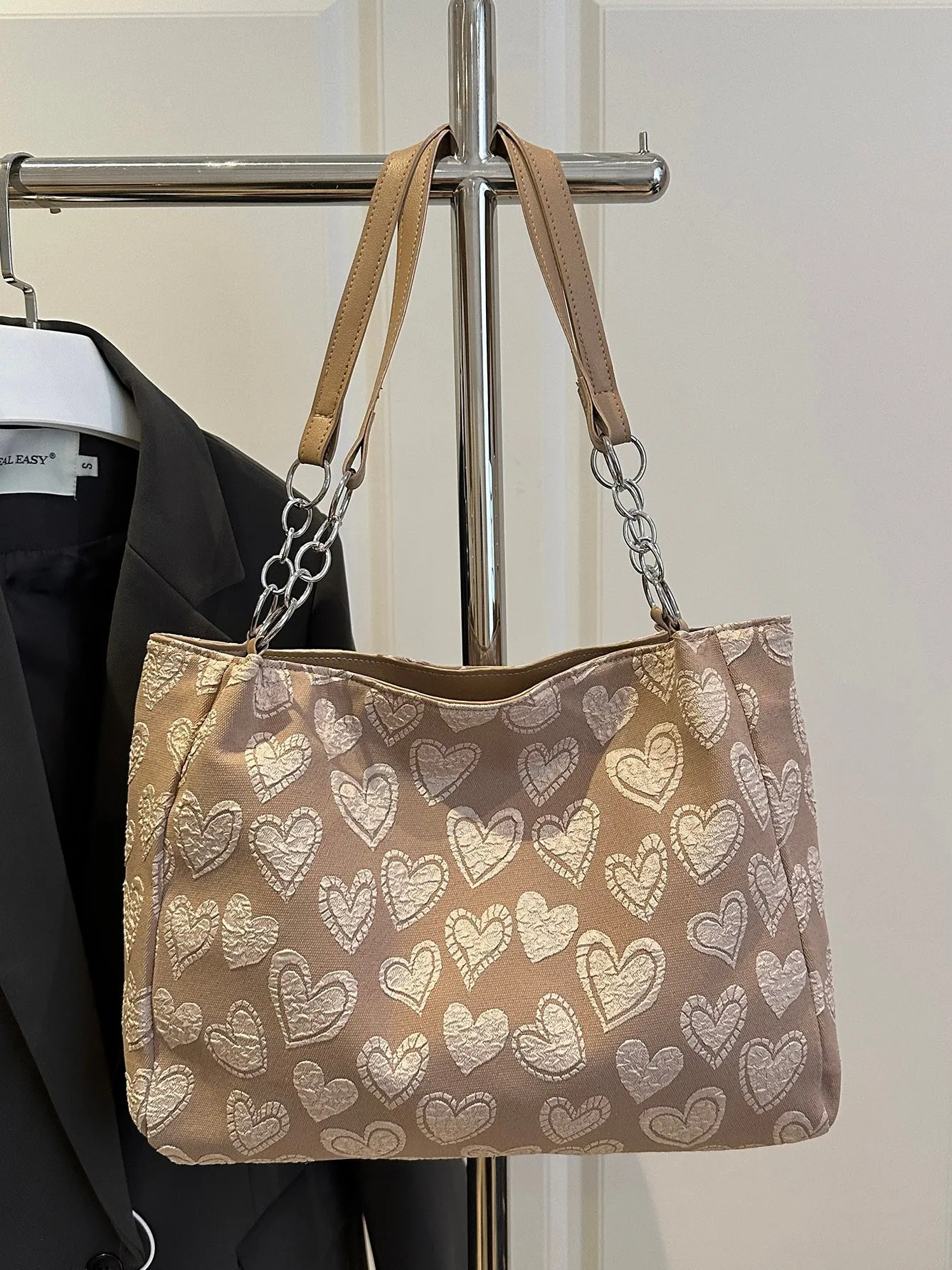 theredthread S heart tote bag large Amazon.in: ファッション