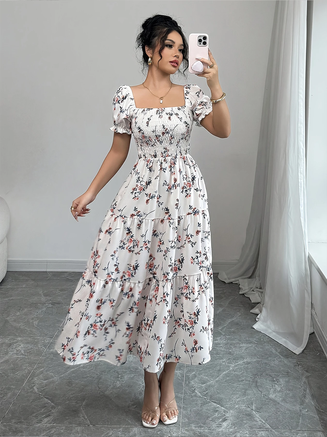 Ruffle A-Line Dress | Savana | Bestsellers