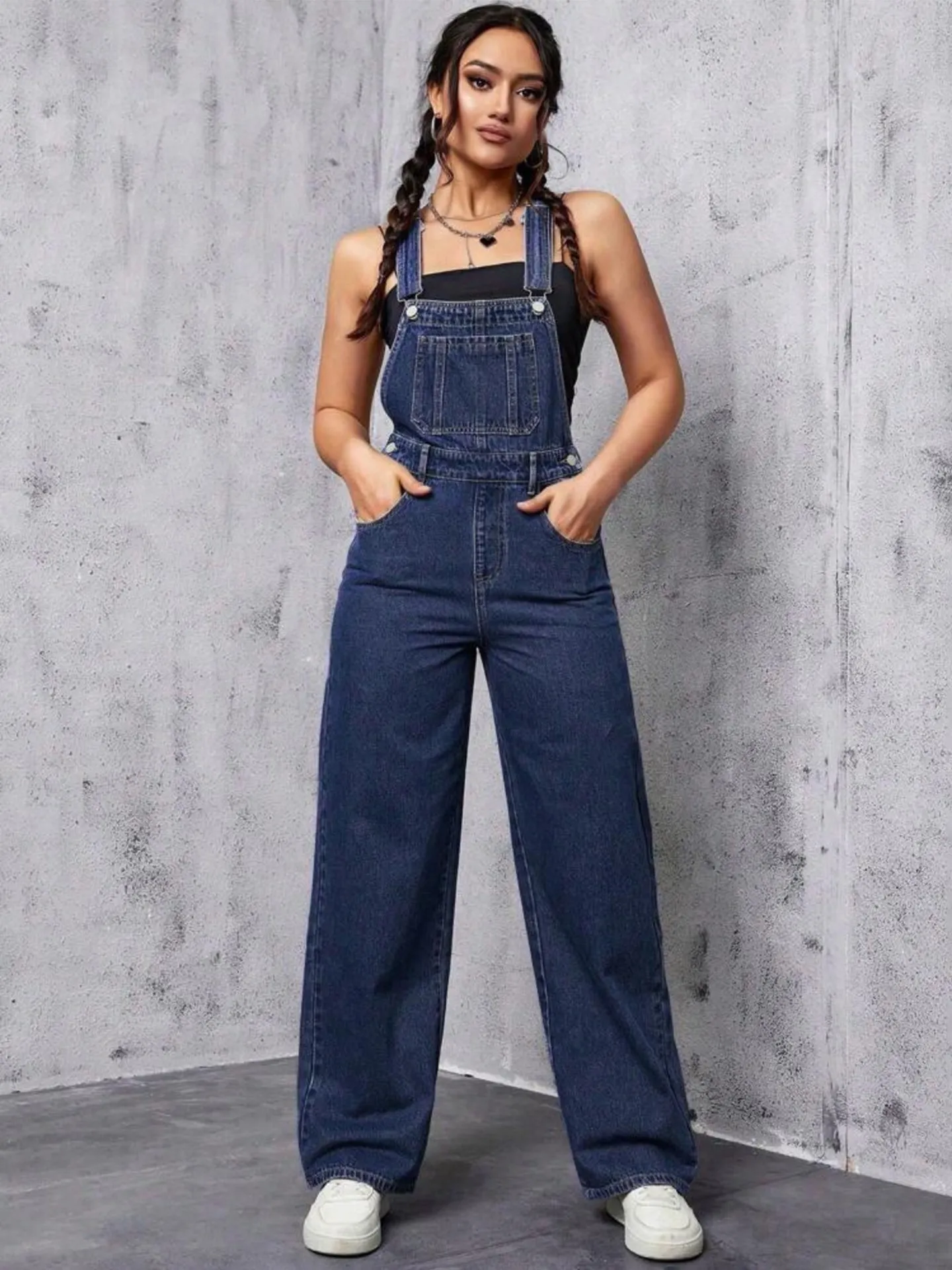 Detachable Pinafore Jeans | Savana | Bestsellers