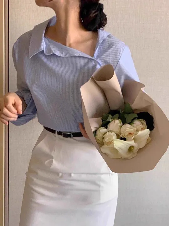 slim fit dress slacks Vince Half Placket Long Sleeve Shirt in Optic White