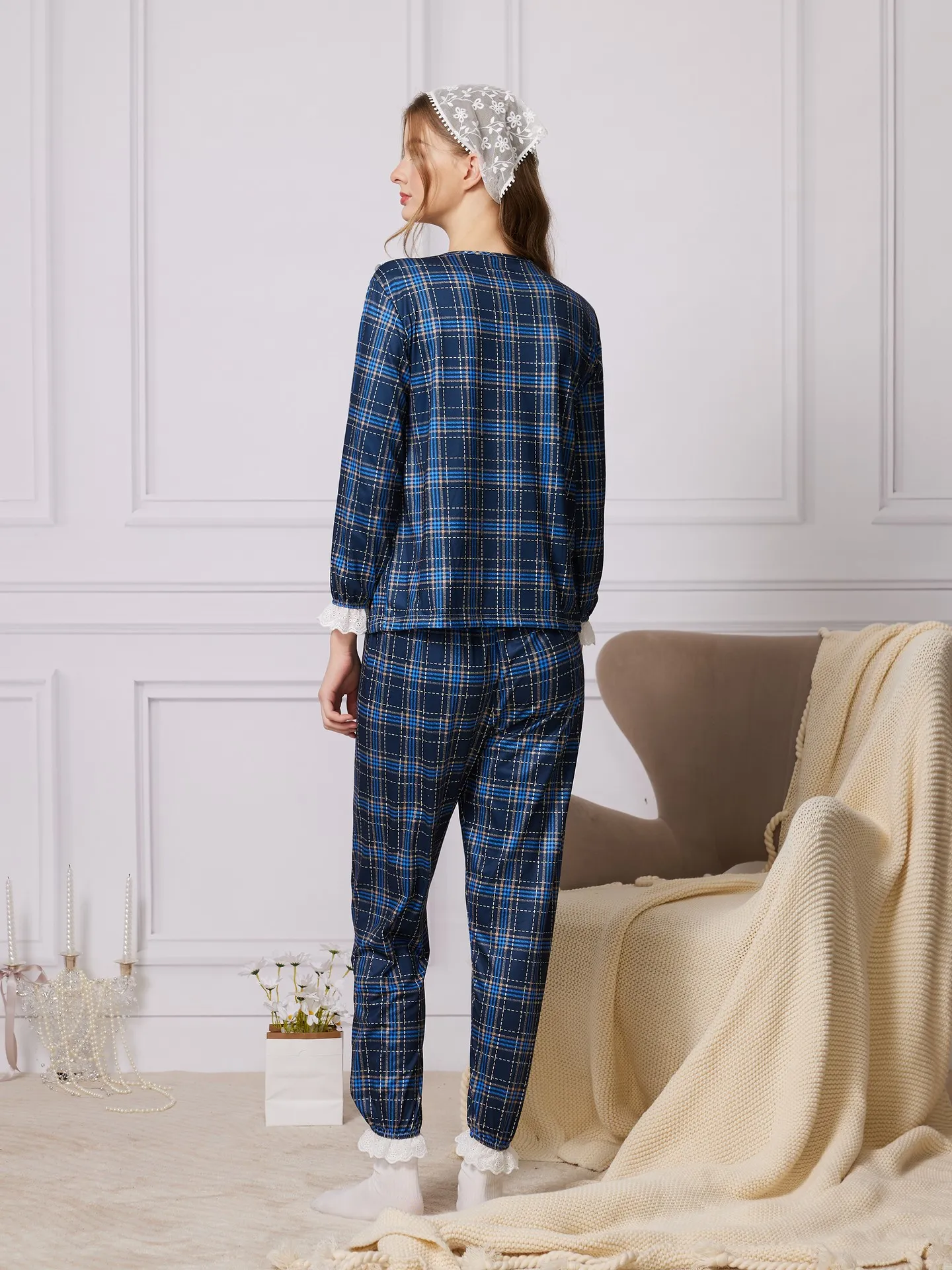 Girls shabbos SS26 Lounge Set-Navy main image 1