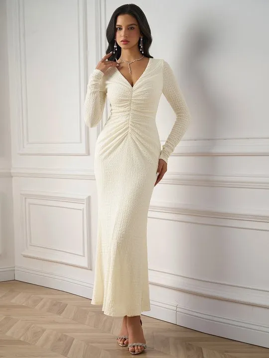 sachin and babi light blue dress Long Sleeve Formal Dresses main image 1