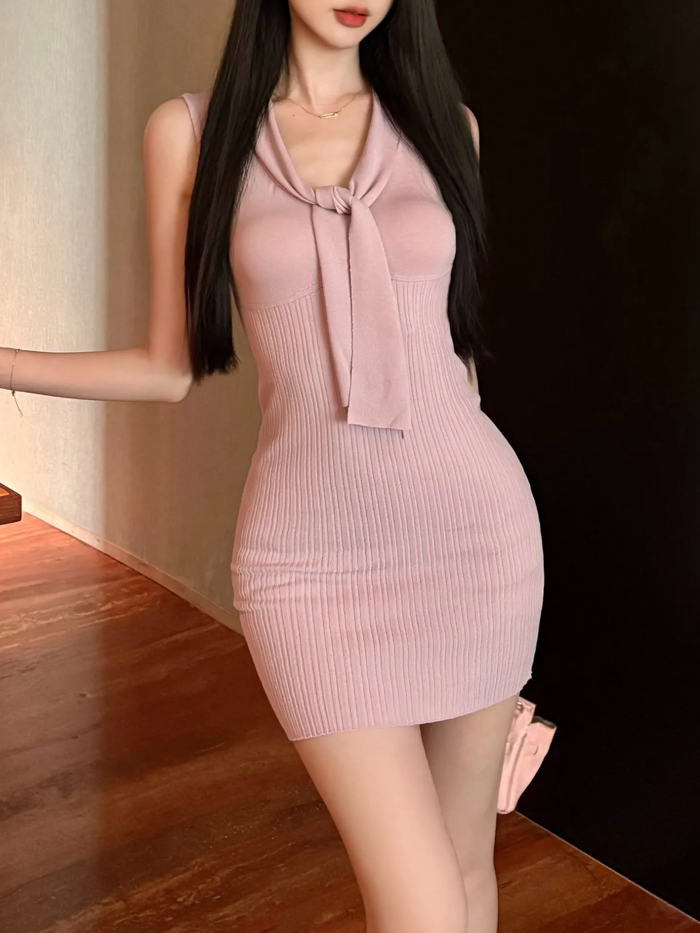 Tie Up Knit Dress | Savana | Bestsellers
