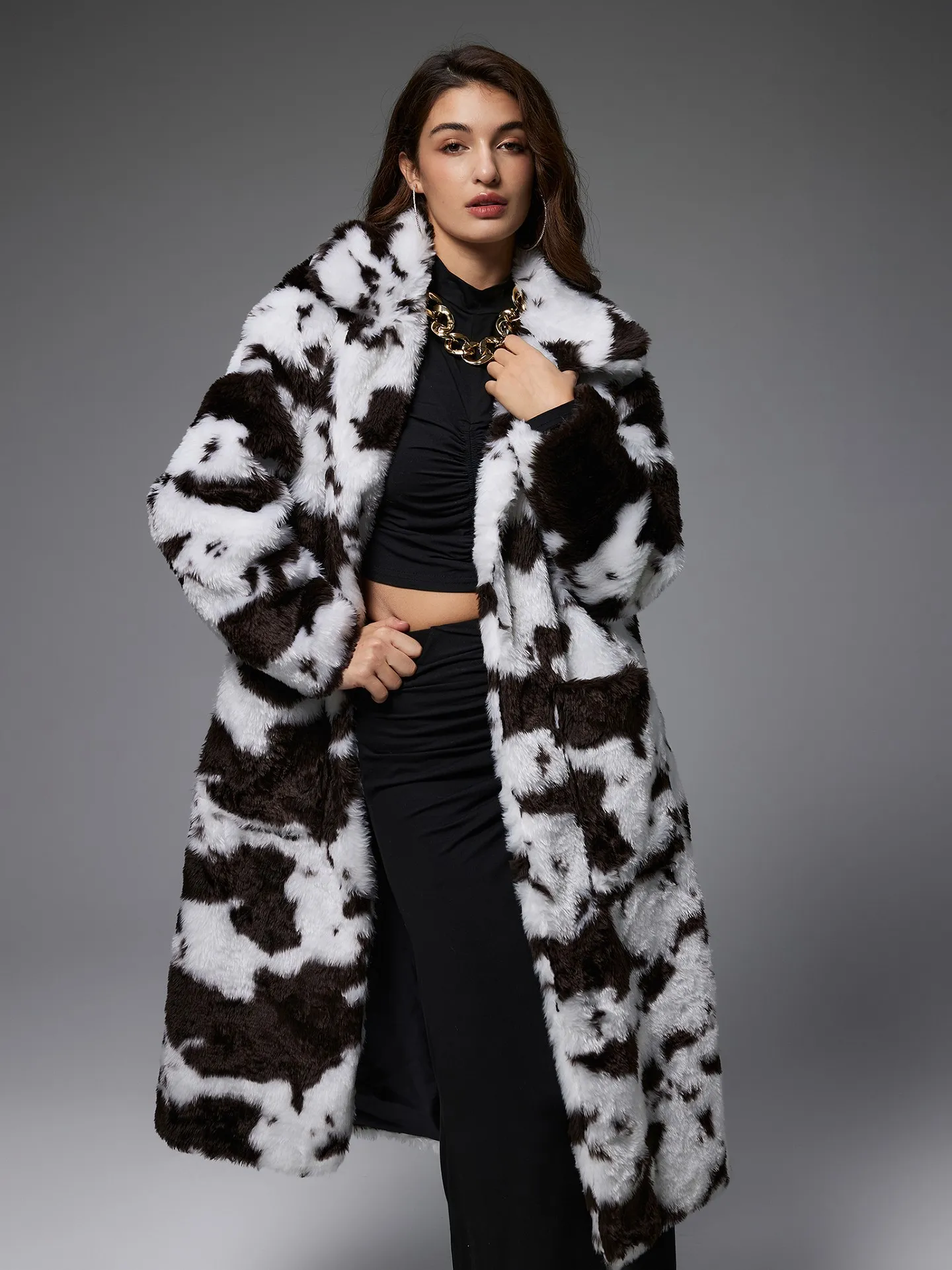 Oversized Faux Fur Coat