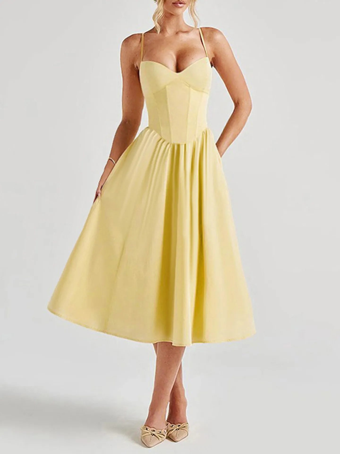 Sexy A-Line Sleeveless Maxi dress | Savana | Bestsellers Sexy A-Line Sleeveless Maxi dress | Savana | Bestsellers