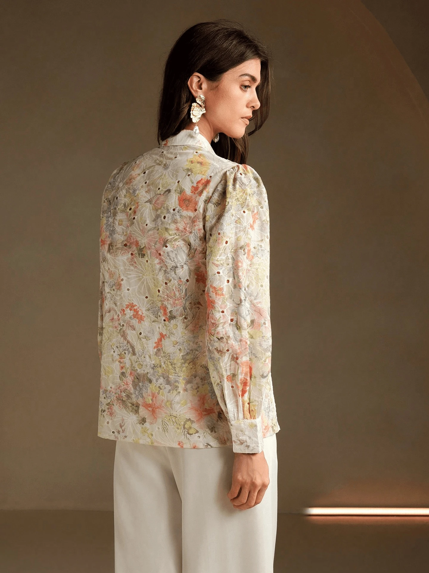 Embroidered Placket Embroidered Placket Blouse | Savana | Bestsellers