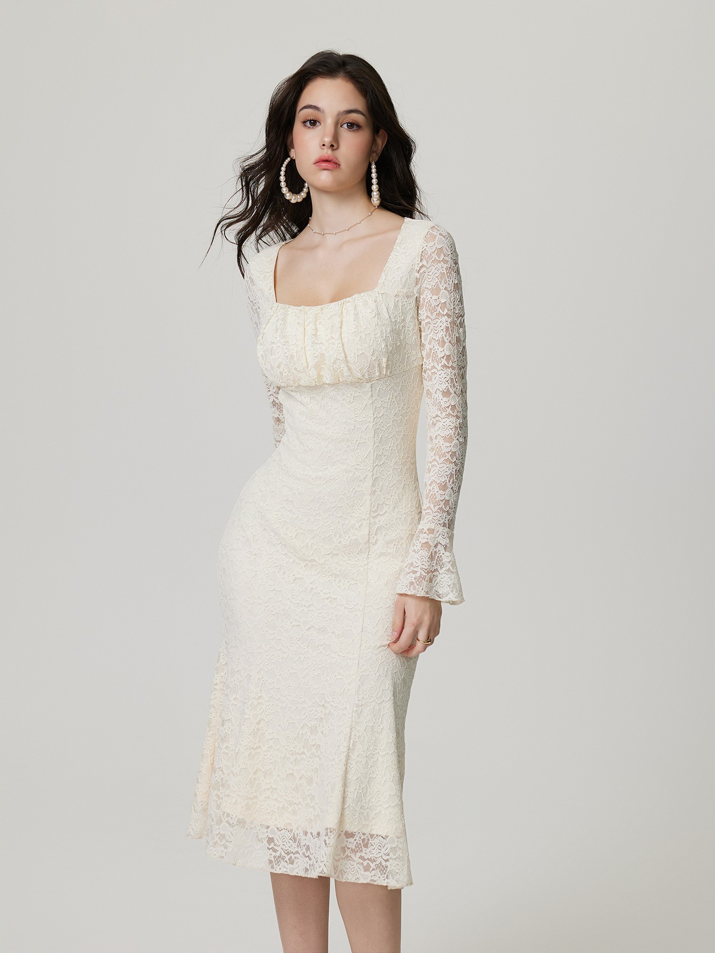 Apricot Darted Bodycon Dress