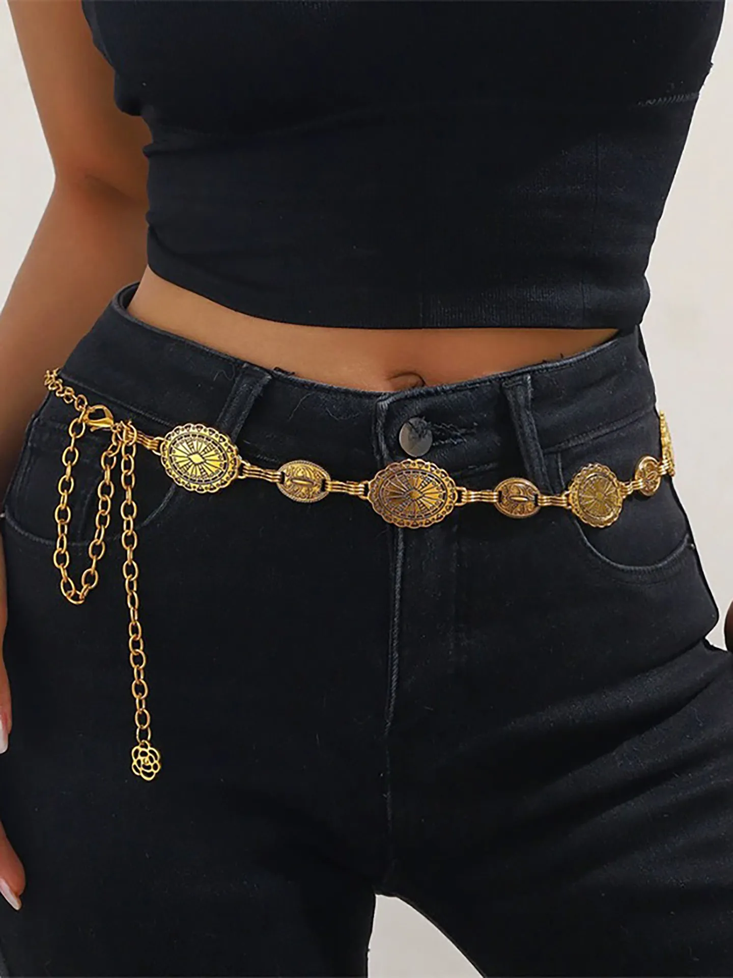 Solid Waist Chain Belt | Savana | Bestsellers