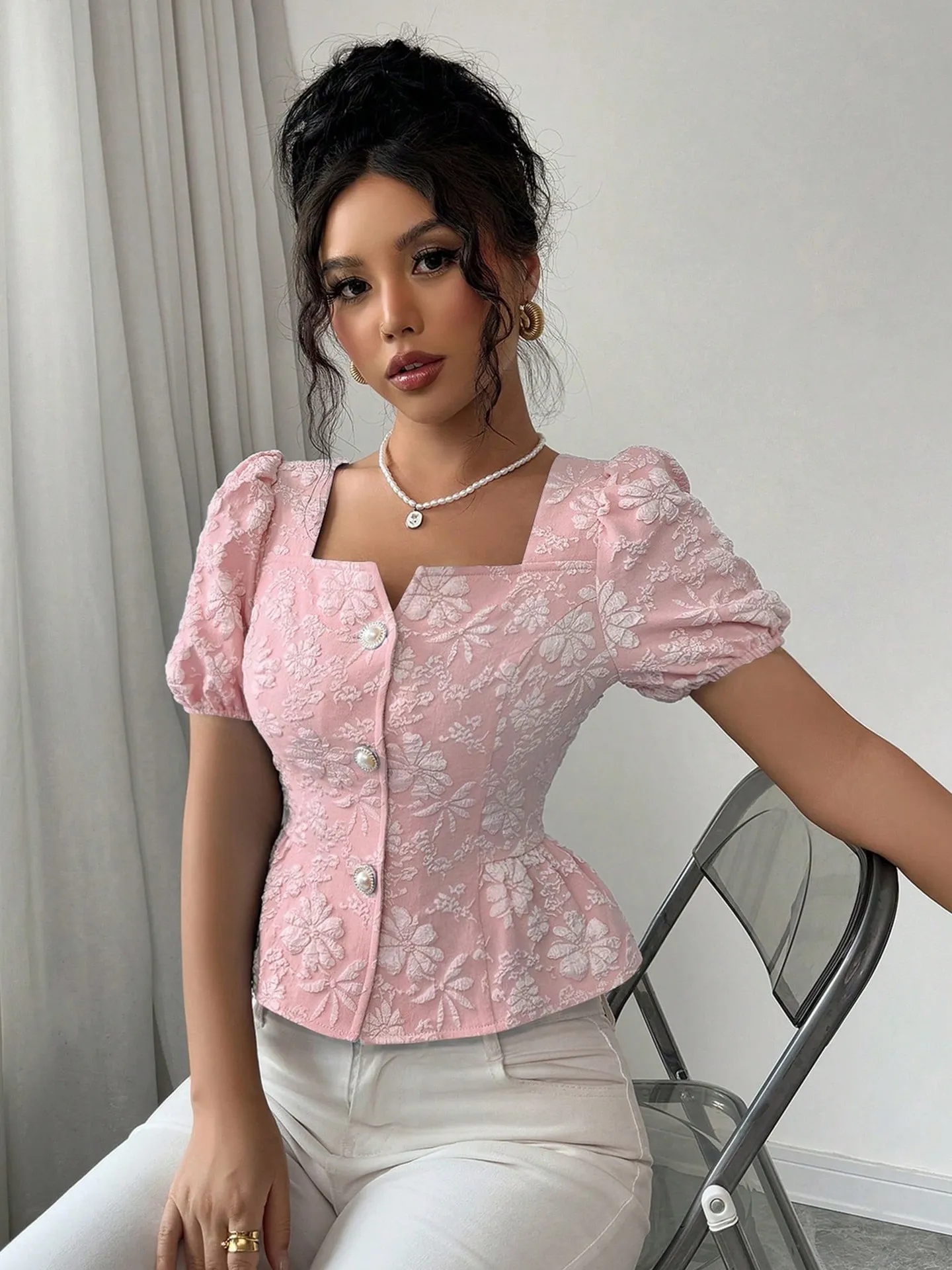Textured Peplum Top | Savana | Bestsellers