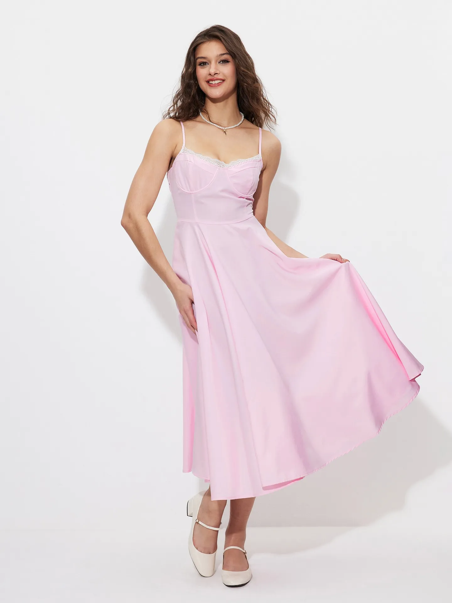 Lace-trimmed A-Line Dress | Savana | Bestsellers