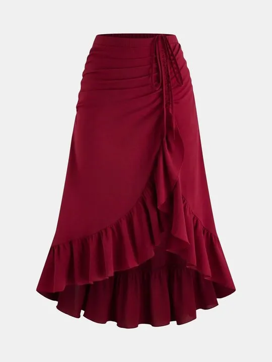 AMERI♥UND OVER SLIT RUFFLE SKIRT Ameri（アメリ）の「UND OVER SLIT RUFFLE SKIRT（スカート）」 - WEAR