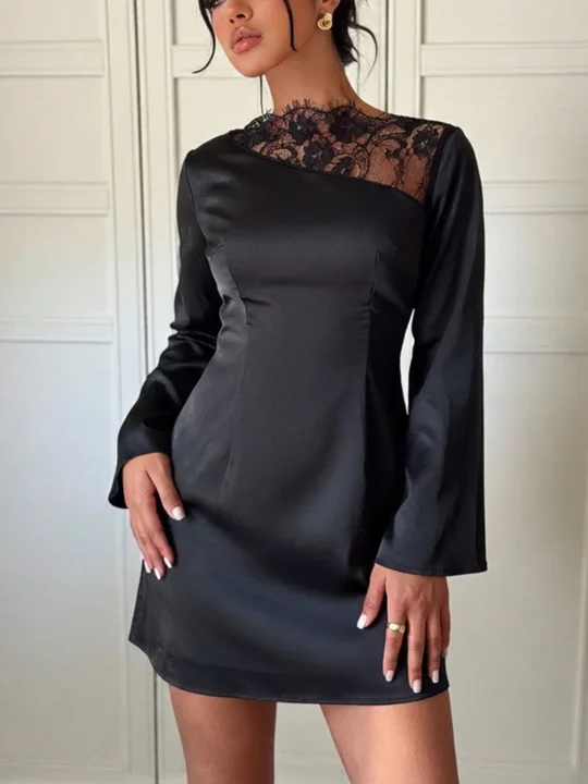 black short dress Fun Is Calling Mini Size L from Hello Molly Elevate the look with heels and by removing the jacket and youre ready to go out for drinks with the girls or on a date night Find Your black mini dress