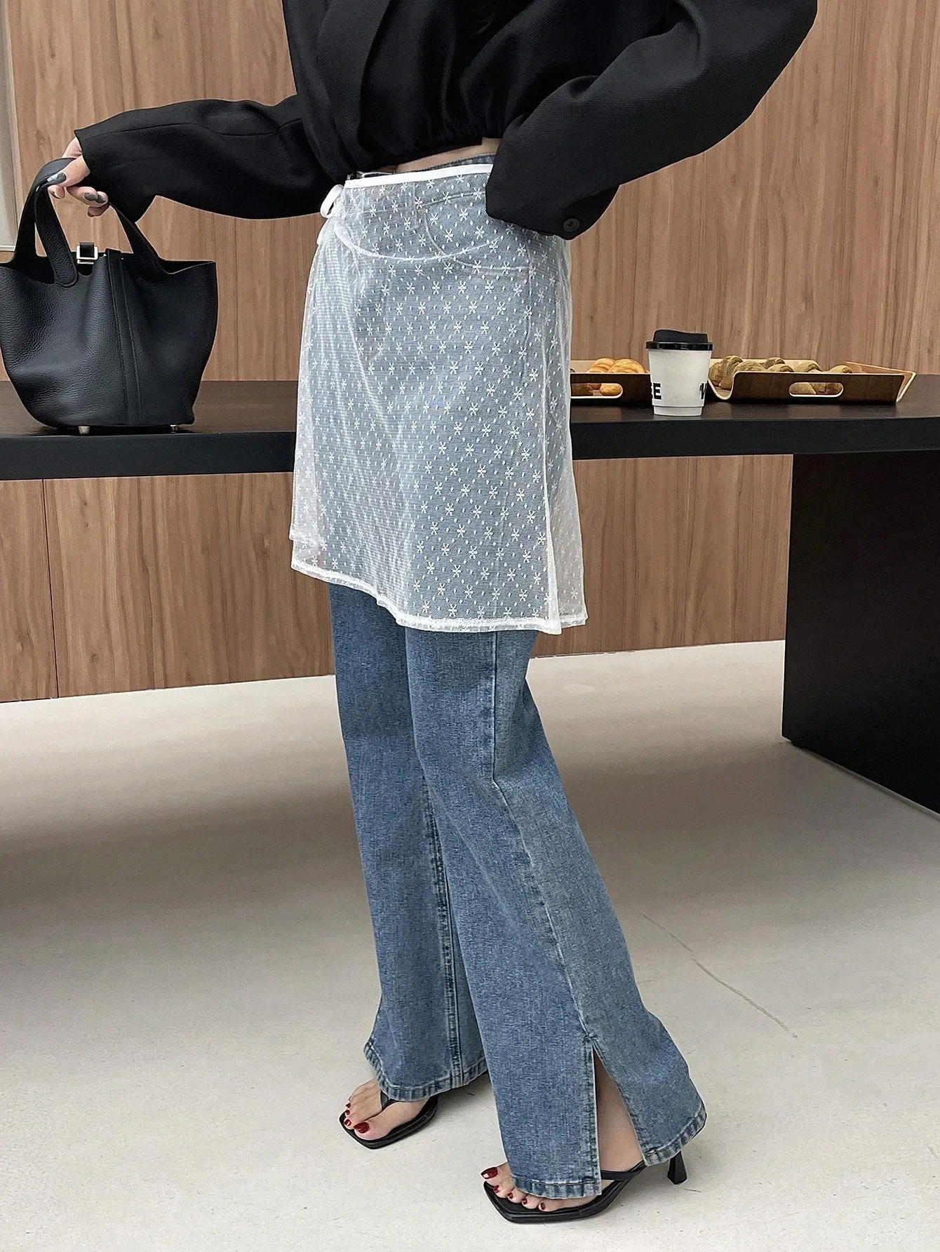 Sheer Wrap Skirt | Savana | Bestsellers