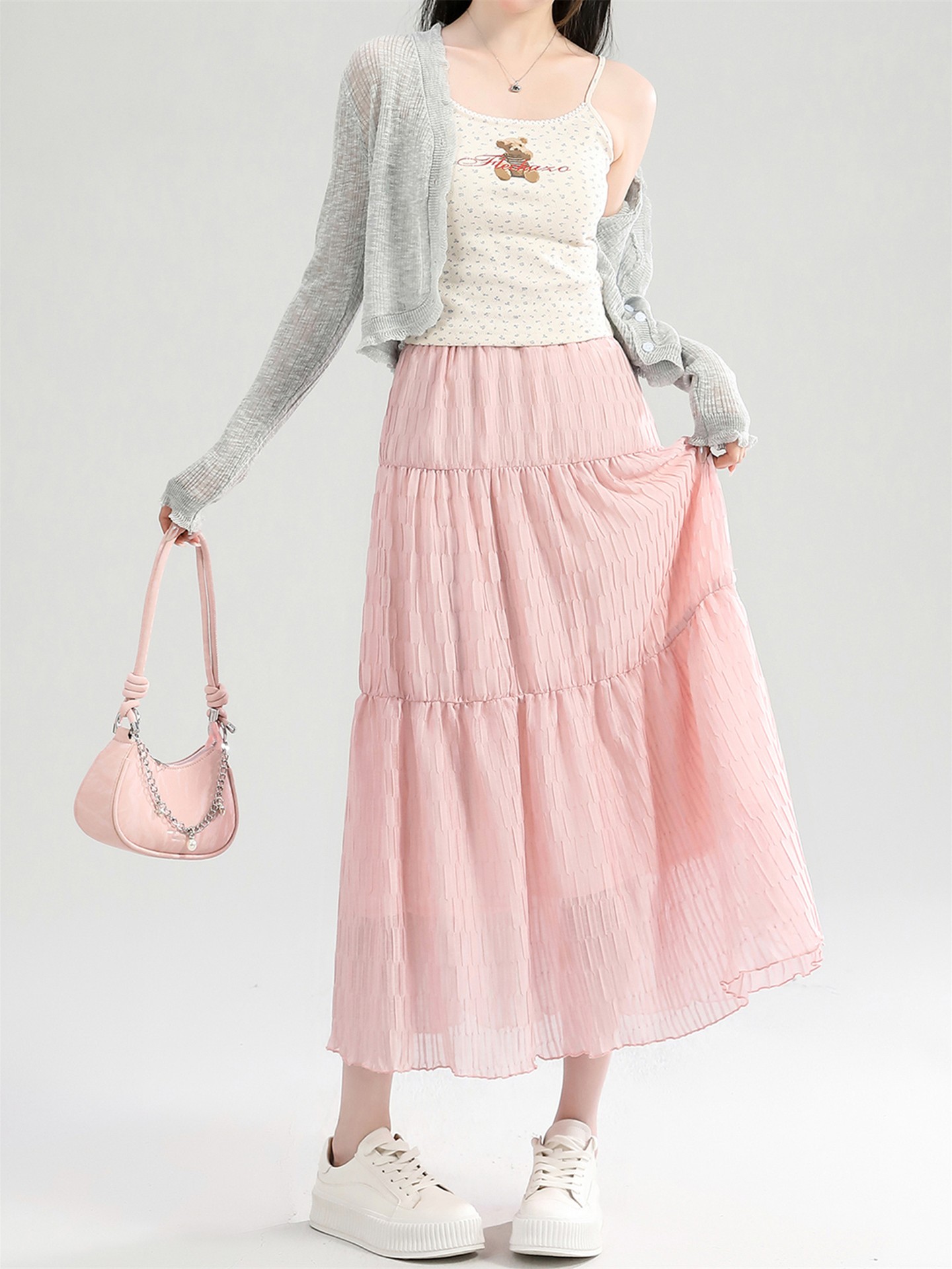 Light Pink Circle Skirt