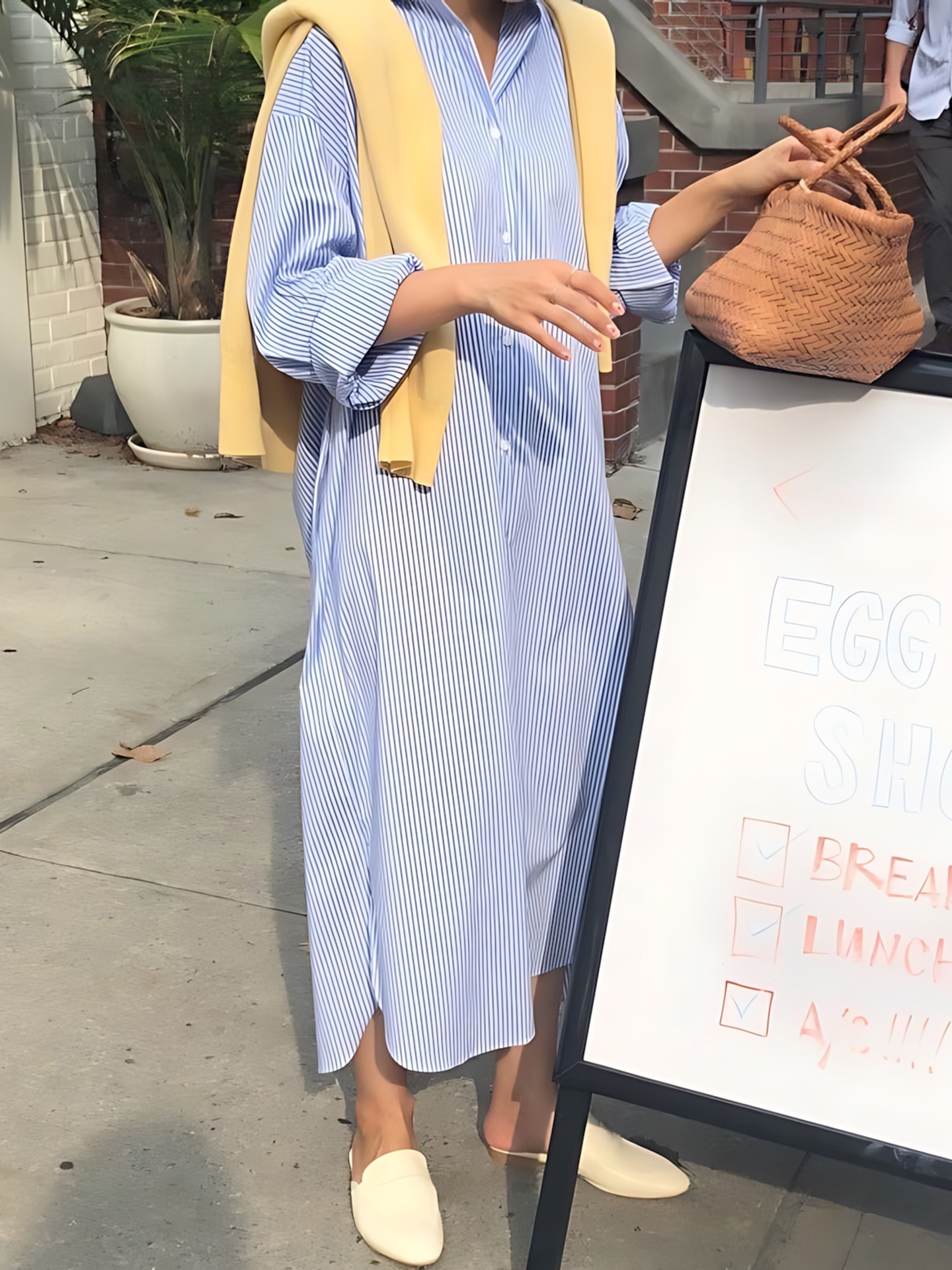Light Blue Shirt Dress