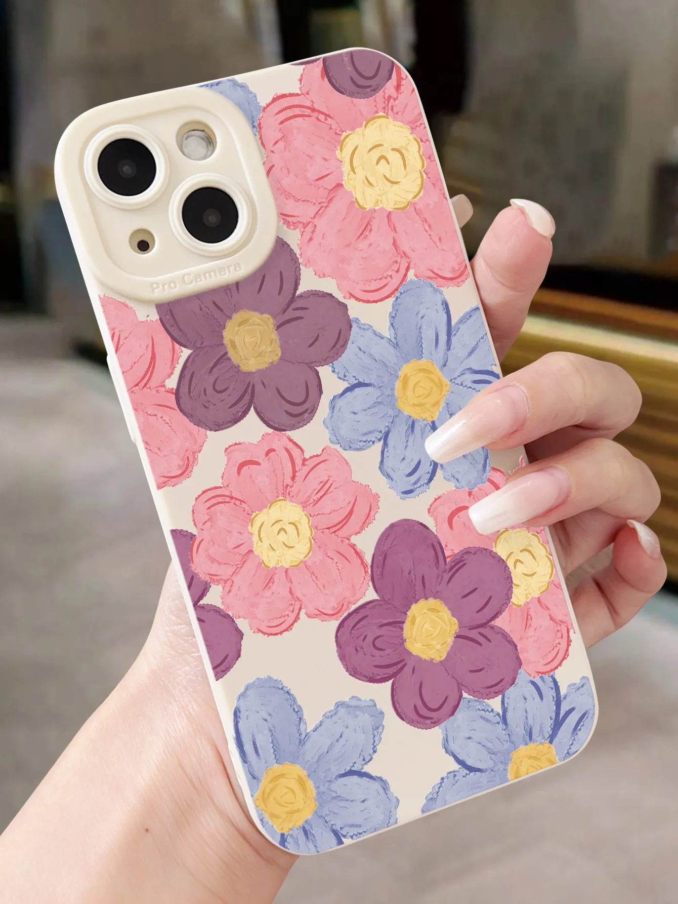 Spring Florals Navy Phone Case