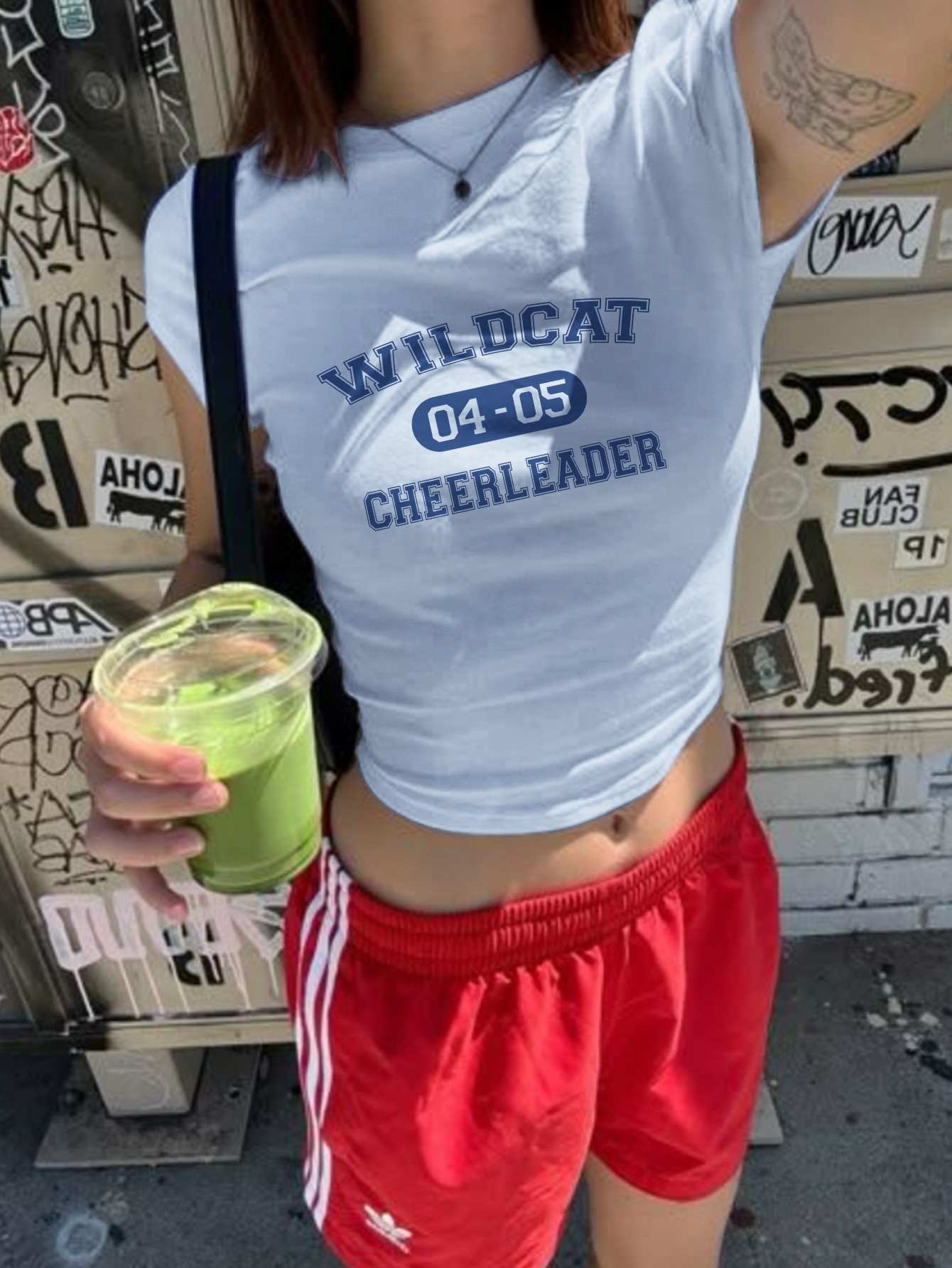 Blue Printed Pullover T-Shirt